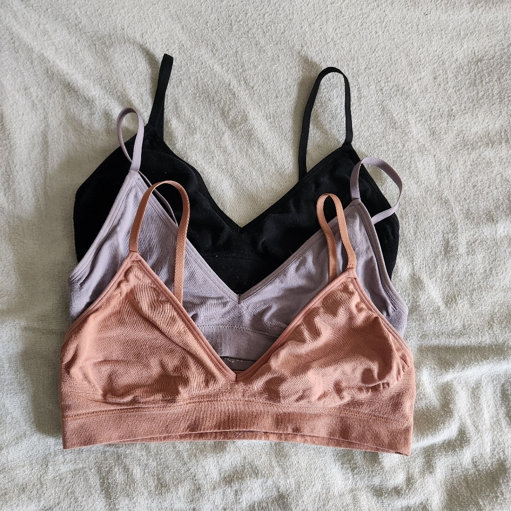 Set of 3 Boody Lyolyte Bras, size Small